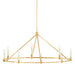 Mitzi - H738808-VGL - Eight Light Chandelier - Josephine - Vintage Gold Leaf