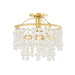 Mitzi - H747601-AGB - One Light Semi Flush Mount - Kinsley - Aged Brass