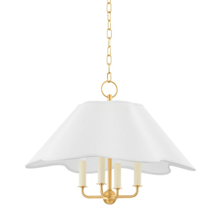 Mitzi - H749804-AGB - Four Light Chandelier - Rosanna - Aged Brass