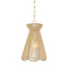 Mitzi - H755701-AGB - One Light Pendant - Aaliyah - Aged Brass
