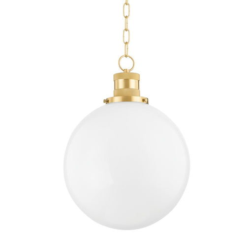 Mitzi - H770701L-AGB - One Light Pendant - Beverly - Aged Brass