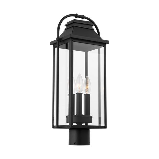 Visual Comfort Studio - OL13207TXB - Three Light Outdoor Post Lantern - Wellsworth - Textured Black