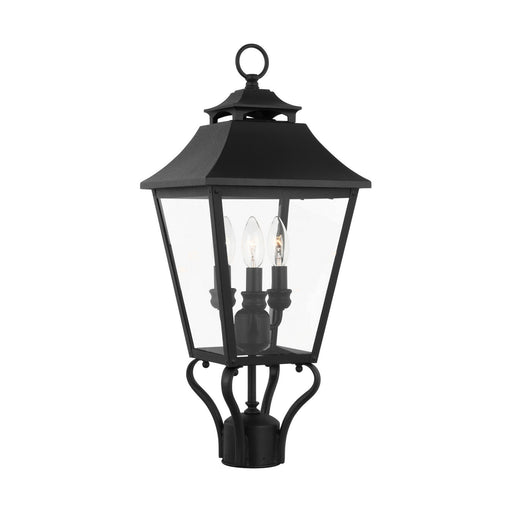 Visual Comfort Studio - OL14406TXB - Three Light Outdoor Post Lantern - Galena - Textured Black