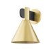 Hudson Valley - 4910-AGB/SBK - One Light Wall Sconce - Cranston - Aged Brass