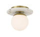 Minka-Lavery - 1205-695 - One Light Semi Flush Mount - Orban - Soft Brass
