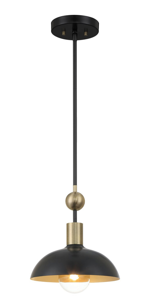 Minka-Lavery - 1994-862 - One Light Pendant - Biloxi - Coal And Antique Brass