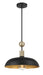 Minka-Lavery - 1995-862 - One Light Pendant - Biloxi - Coal And Antique Brass