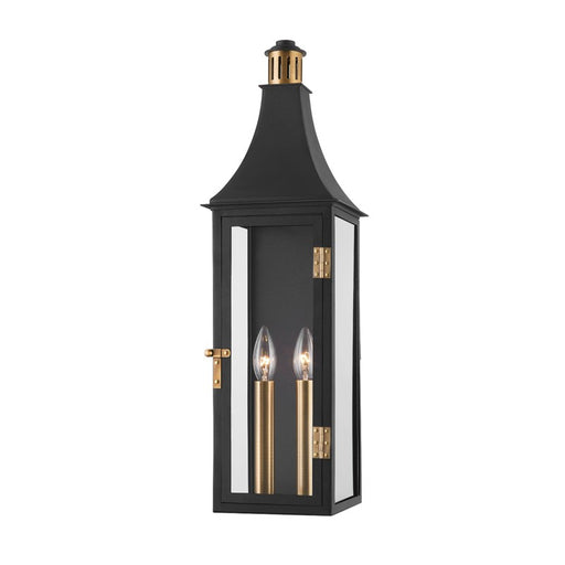 Troy Lighting - B7824-PBR/TBK - Two Light Exterior Wall Sconce - Wes - Patina Brass