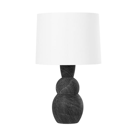 Troy Lighting - PTL1025-CEB - One Light Table Lamp - Miles - Ceramic Etched Black