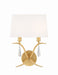 Crystorama - ROL-18802-GA - Two Light Wall Mount - Rollins - Antique Gold