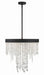 Crystorama - WIN-615-BF-CL-MWP - Five Light Chandelier - Winham - Black Forged