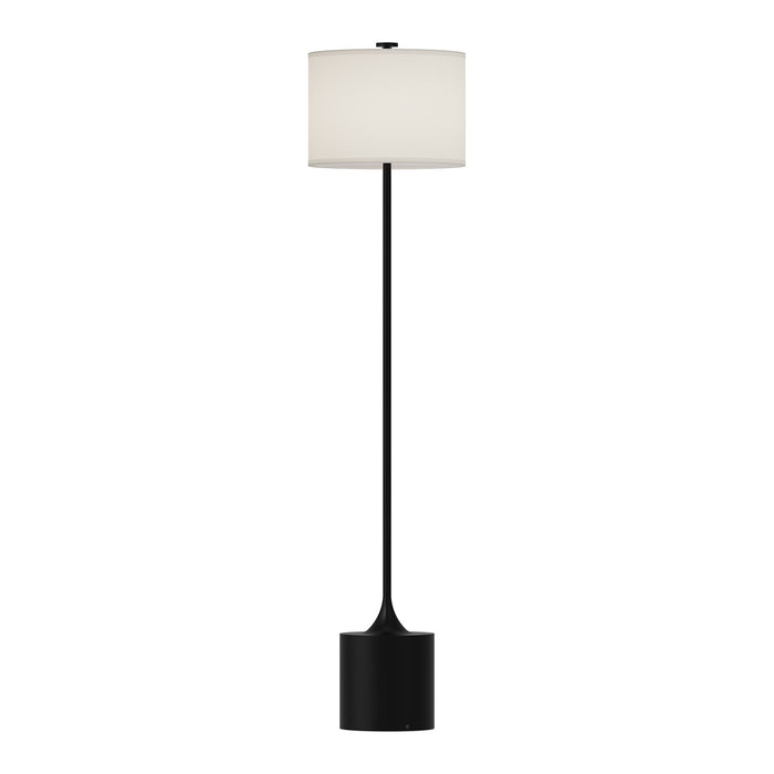 Alora - FL418761MBIL - One Light Floor Lamp - Issa - Matte Black/Ivory Linen