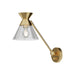 Alora - WV521008BGCL - One Light Wall Sconce - Mauer - Brushed Gold/Clear Glass