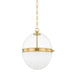 Hudson Valley - 3815-AGB - One Light Pendant - Donnell - Aged Brass