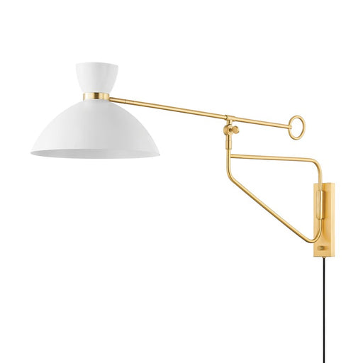 Hudson Valley - 8514-AGB/SWH - One Light Portable Wall Sconce - Cranbrook - Aged Brass/Soft White