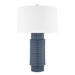 Hudson Valley - L1956-AGB/CGR - One Light Table Lamp - Broderick - Aged Brass/Grey Blue Reactive Ceramic