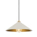 Hudson Valley - MDS1402-AGB/OW - One Light Pendant - Clivedon - Aged Brass