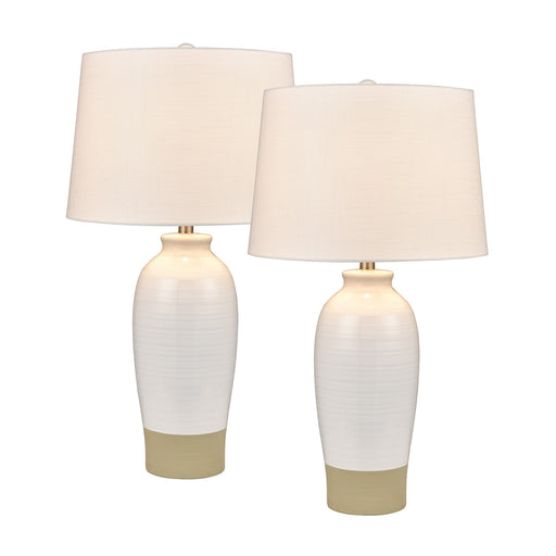 ELK Home - S0019-9469/S2 - One Light Table Lamp - Set of 2 - Peli - White