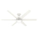 Hunter - 52370 - 60"Ceiling Fan - Skysail - Fresh White