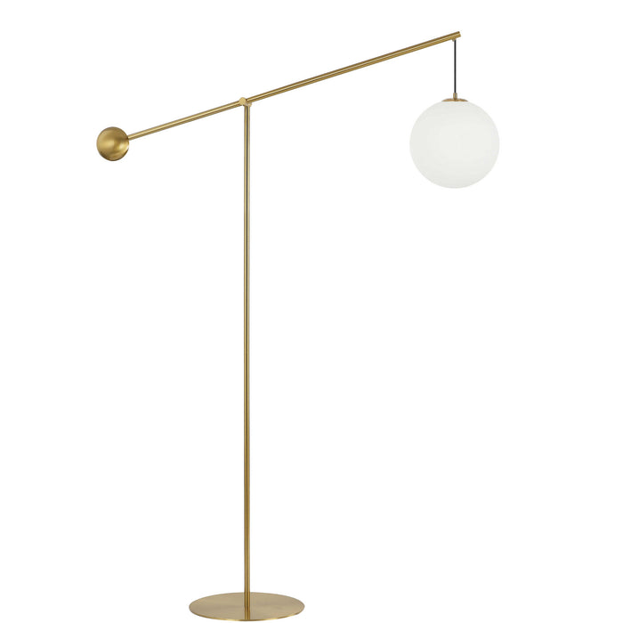 Dainolite Ltd - HOL-1061F-AGB - One Light Floor Lamp - Holly - Aged Brass