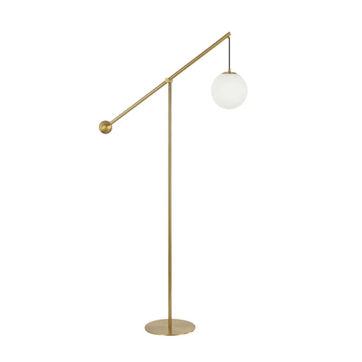 Dainolite Ltd - HOL-661F-AGB - One Light Floor Lamp - Holly - Aged Brass