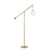 Dainolite Ltd - HOL-661F-AGB - One Light Floor Lamp - Holly - Aged Brass