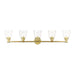 Livex Lighting - 16785-02 - Five Light Vanity Sconce - Catania - Polished Brass