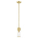 Livex Lighting - 17140-12 - One Light Mini Pendant - Quincy - Satin Brass