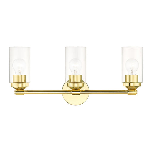 Livex Lighting - 18083-02 - Three Light Vanity Sconce - Whittier - Polished Brass