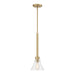 Designers Fountain - D204M-7P-BG - One Light Pendant - Willow Creek (existing DF extension) - Brushed Gold