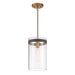 Designers Fountain - D227M-7P-OSB - One Light Pendant - Reflecta - Old Satin Brass
