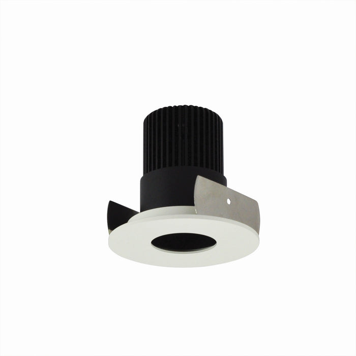 Nora Lighting - NIOB-2RPH27QBMPW - LED Pinhole - Black Pinhole / Matte Powder White Flange