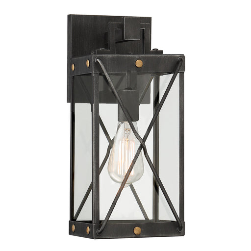 Designers Fountain - D242M-7LOW-WP - One Light Wall Lantern - Shady Glen - Weathered Pewter