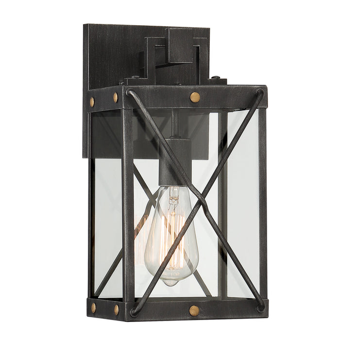 Designers Fountain - D242M-7OW-WP - One Light Wall Lantern - Shady Glen - Weathered Pewter