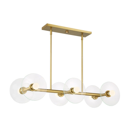Designers Fountain - D294C-IS-BG - Six Light Island Pendant - Litto - Brushed Gold