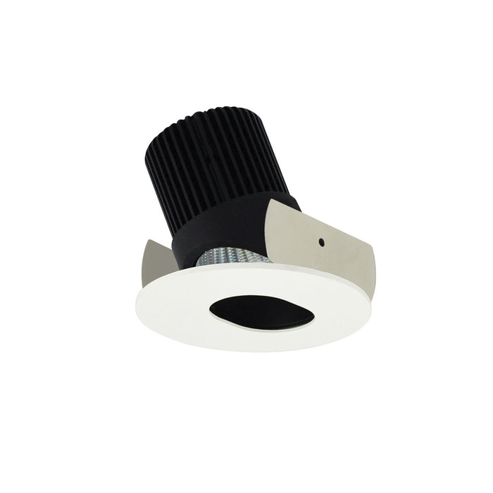 Nora Lighting - NIOB-2RSL27QBMPW - LED Adjustable Slot Aperture - Black Slot Aperture / Matte Powder White Flange