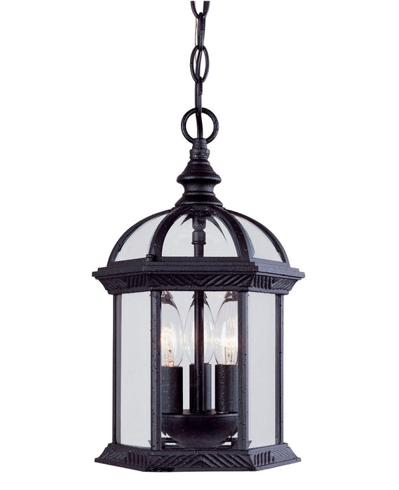 Savoy House - 5-0635-BK - Three Light Hanging Lantern - Kensington - Textured Black