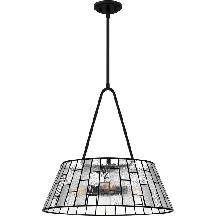 Quoizel - QP6176MBK - Four Light Pendant - Rainier - Matte Black