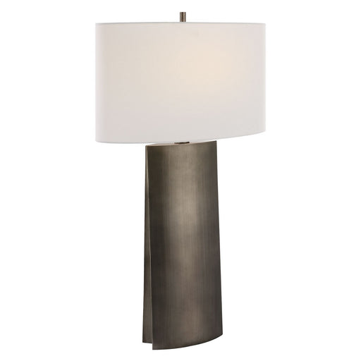 Uttermost - 30204 - One Light Table Lamp - V-Groove - Dark Steel Gray