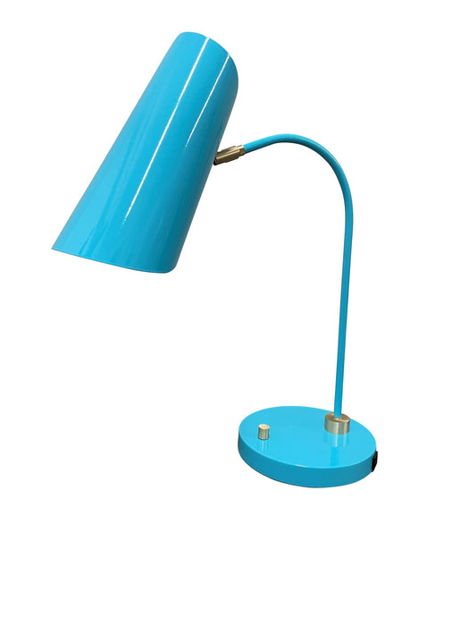 House of Troy - L350-AZSB - LED Table Lamp - Logan - Azure/Satin Brass