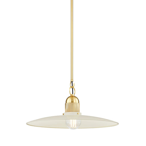 Mitzi - H793701-AGB/SCR - One Light Pendant - Leanna - Aged Brass