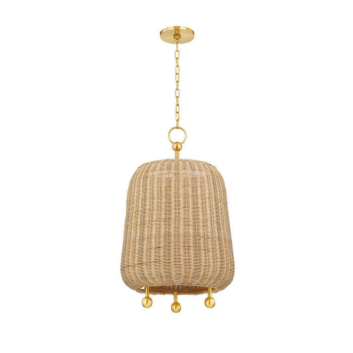 Mitzi - H802701L-AGB - One Light Pendant - Elena - Aged Brass