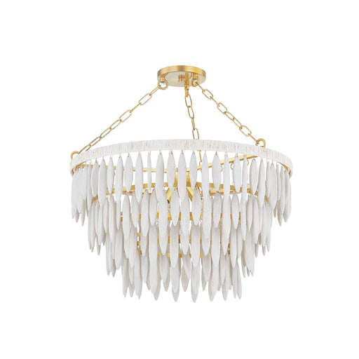 Mitzi - H805804-AGB - Four Light Chandelier - Tiffany - Aged Brass