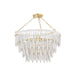 Mitzi - H805804-AGB - Four Light Chandelier - Tiffany - Aged Brass