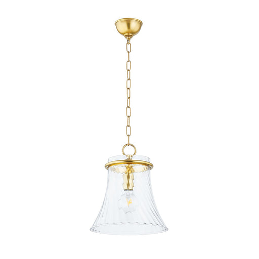 Mitzi - H824701S-AGB - One Light Pendant - Cantana - Aged Brass