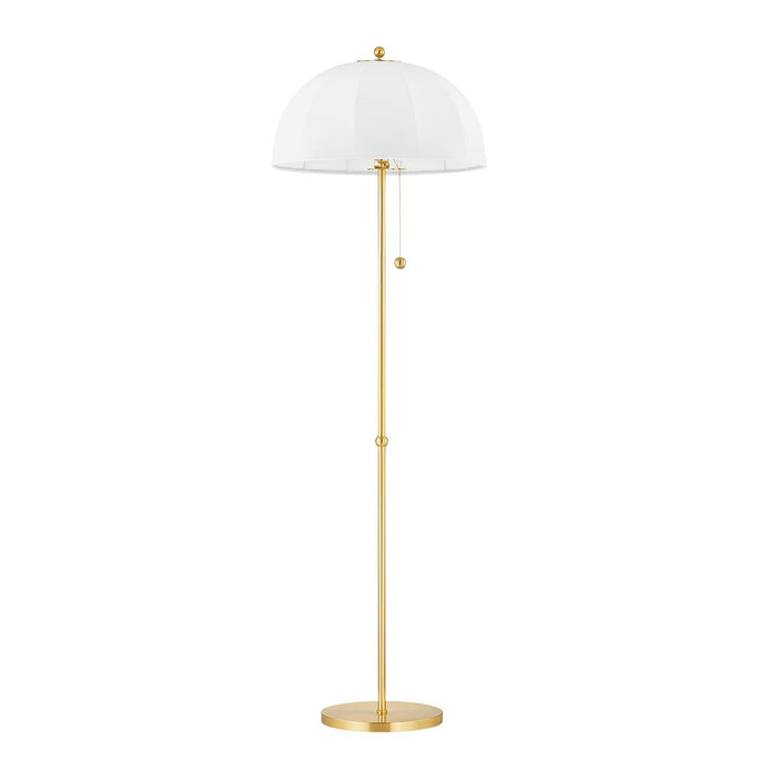 Mitzi - HL816401-AGB - One Light Floor Lamp - Meshelle - Aged Brass