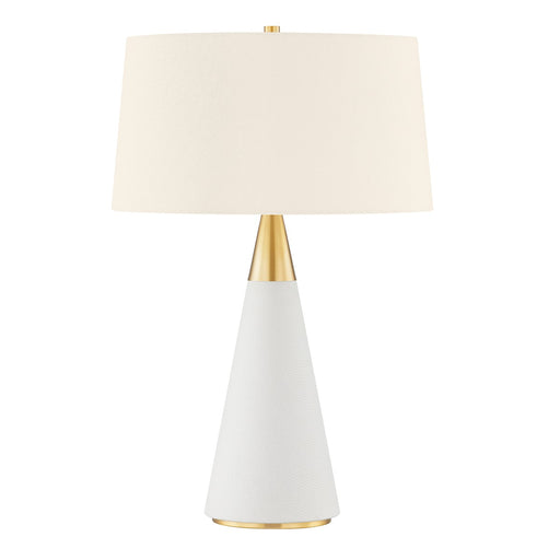 Mitzi - HL819201-AGB/CL - One Light Table Lamp - Jen - Aged Brass