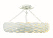 Crystorama - 536-MT_CEILING - Six Light Ceiling Mount - Broche - Matte White