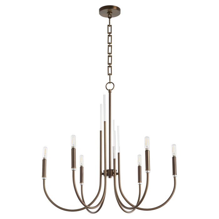 Quorum - 6223-6-81 - Six Light Chandelier - Summit - Dark Brass