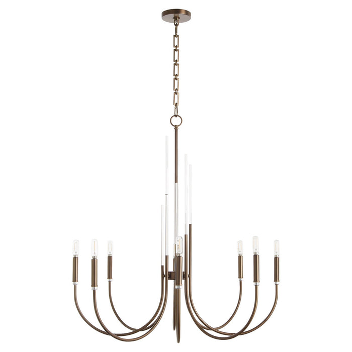 Quorum - 6223-8-81 - Eight Light Chandelier - Summit - Dark Brass